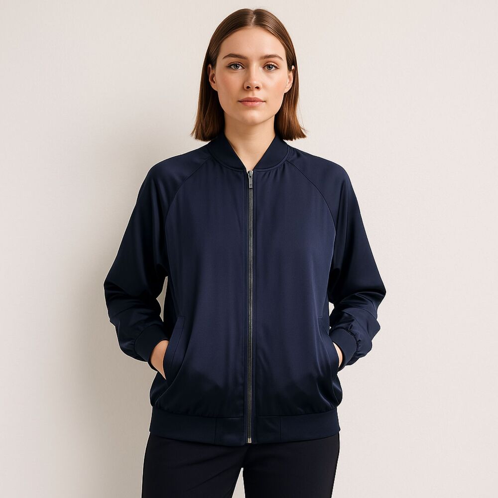 ROYL NYC Silk Blend Bomber Jacket S – Rare Designer Piece Luxury Made in NYC